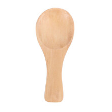 Poignée Courte 50 Paquets Petite Cuillère En Bois, Parfait pour Petits Pots Confiture, épices, Condiments,Assaisonnements, Sucre, Miel,Le Café, La