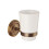 Wall Mounted Toothbrush Holder with Cup, Modern Space Saving Bathroom Organizer 1