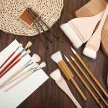16 Pinceles para Esmaltado de Cerámica de Diferentes Formas. Pinceles para Esmaltado de Cerámica para Acrílico, Acuarela, Óleo y Más, para