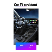 Car TV Assistant Box for Wired CarPlay Cars 2.4G+5GHz BT5.0 Support -Compatiable Multimedia Adapter Wireless CarPlay
