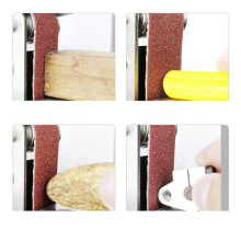 Grinder 220V Electric Sanding Polishing Grinding Machine Belt Sander 7 Variable Speed for Polishing Wood EU Plug