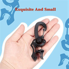 8 Pcs Scuba Diving Double Hose Holder Clip Scuba Diving Double BCD Hose Clip Diving and Snorkeling Equipment Accessories