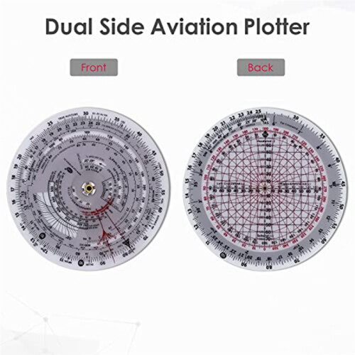 E6B-R Flygdator Aviation Plotter Circular Slide Regel Som AnväNds i Aviation Flight Training 1