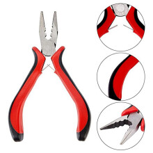 2 Pack 45 Steel Jewelry Bead Crimper Tools Crimping Press Plier for Jewelry Making Red