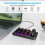 Custom Keyboard Volume Button Knob Programming Macro Gaming Hotswap Keypad Black, 12 Keys 2 Knob 8