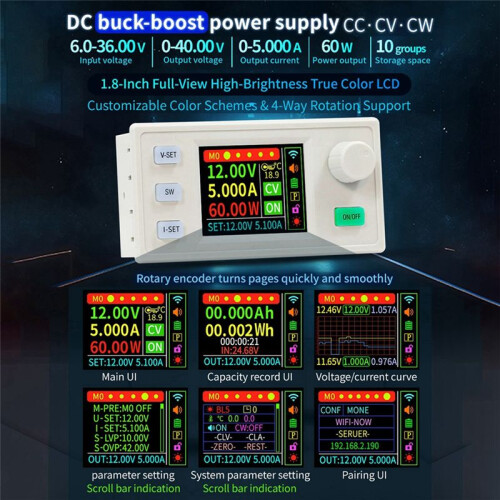 SK120S Adjustable  Regulated Power Supply+K485X Module Constant Voltage Constant Current 7A 120W Step-Down Module 2