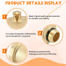 Brass Automatic Air Vent Valve 1/2 inch Male Thread for Solar Water Heater Pressure Relief Valve Tools Air Vent Valve
