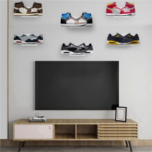 18 Pack Floating Shoe Display,Shelves Wall Mount Levitating Shoe Display Stand for Sneaker Collection or Shoes Box