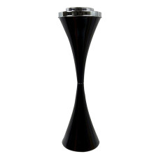 Outdoor Standing Ashtray with Lid, Tall Metal Cigar Butt Disposal Stand for Patio Home Office, 58x16.5CM
