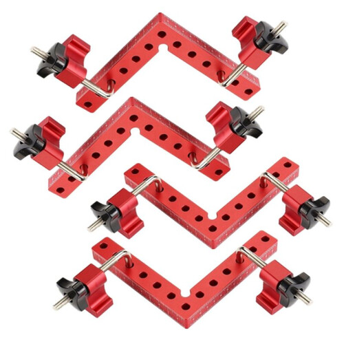 1 PACK Quadrados de Posicionamento de 90 Graus FixaçãO de ÂNgulo Reto 5,5X5,5 Polegadas Carpinteiro para Carpintaria L-Type Corner Clamping Tool