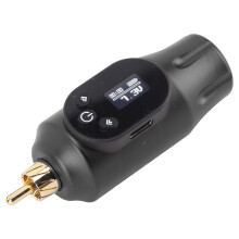 Wireless Tattoo Power 2000mAh LCD OLED Aluminium Alloy Black