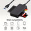 4-in-1 Card Reader USB  Micro- TF CF MS Memory Card Reader Adapter for Laptop PC Multi OTG Card Reader USB 7