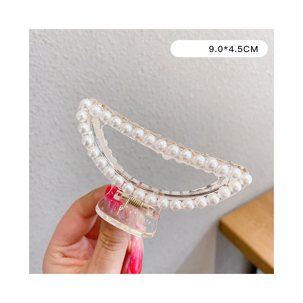 Bright-Home Unisex (37) Hair Claw Clip French Elegant Beaded Updo Hair Jaw