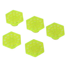 5Pcs Transparent Hex Acrylic Coral Frag Racks, 28x28mm