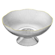 Plastic Footed Fruit Plate with Draining Hole, 25x12x13cm