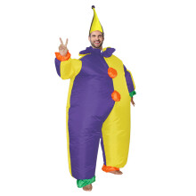(Purple Yellow) Clown Costume for Halloween & Christmas Party