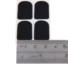 32Pcs Clarinet/Soprano Saxophone Sax Mouthpiece Patches Pads Cushions Black---0.8mm
