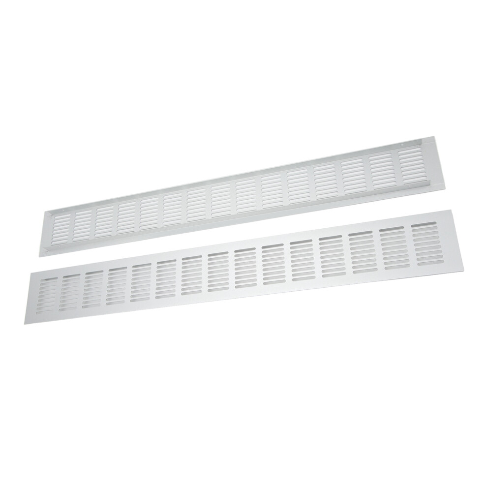 2 Pcs Aluminium Alloy Ventilation Grille 80X600mm For Cabinets & Rvs 4641388949206