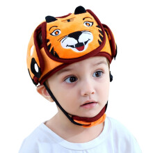 (Flannel) Baby Safety Helmet Head Protection Kids Adjustable Soft Headguard Anti-Collision Cap