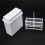 4X 2 in 1 White 24 Pieces Microscope Slides Staining Rack Dish Set 4