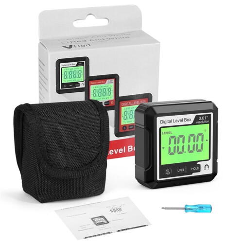Digital Electronic Level Digital Angle Fnder 90Magnetic Inclinometer Protractor Precision Level Box Black 1