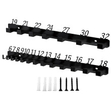 Wrench Rack 30cm Wall Mount Tool Organizer, HeavyDuty Steel Garage and Workshop Storage
