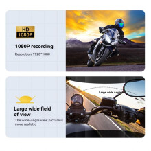 Q28-2X Motorcycle Helmet Headset with WIFI ,HD 1080P Driving Recorder&Wireless Camera Call & Video Recording,A