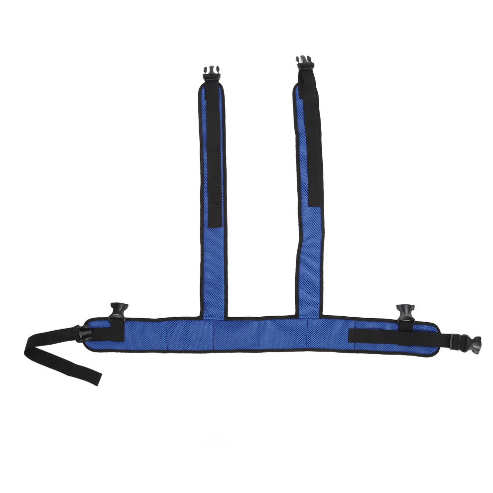 Breathable Wheelchair Belt Support Vest Adjustable Comfort Blue