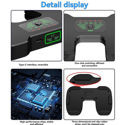 Pedal Multifuncional Sem Fio para Virar Páginas de Música, com Função Mudo e , Compatível com Tablets e Celulares. 2