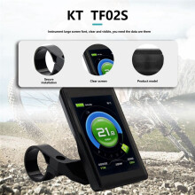 Ebike Display Vattentät Plugg KT TF02S 24V36V48V Elcykel Intelligent Kontrollpanel Display för Ebike Conversion