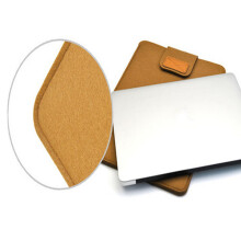 (Khaki, 11 Inches) 13-15\" Soft Felt Laptop Sleeve