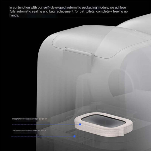 For Petkit-Refillable Ring Trash Bags Box, Ultra Exclusive Garbage Bin, Automatic Packaging, Cat Litter Box 1