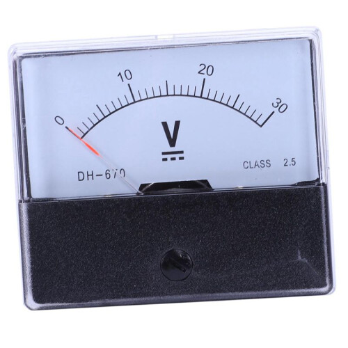 2X DH-670 Accuracy  30V Analog Panel Meter Voltmeter 1