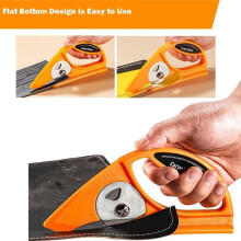 Materialschneider, Professionelles, Robustes Materialschneidewerkzeug mit Runder 45-mm-Schneidklinge für Teppich, Leder, Wand