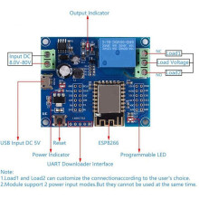 4X WIFI Relay Controller Module, 5V 8V-80V ESP8266 Wireless Controller Module ESP-12F for IOT Home APP