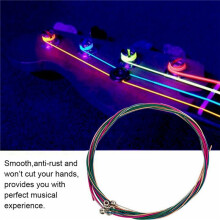 60 Pièces Séries / Ensemble Guitare Acoustique Chaîne de Remplacement Chaîne En Acier pour Instruments de Musique Accessoire de Guitare Basse