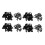 120Pcs Plastic Bumper Mounting Rivet Body Trim Clip for  E30 E36 E46 E39 E38 2