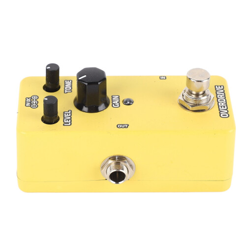 Electric Guitar Effects Pedal Single Block Mini Yellow Overdrive Modulation Effector 2