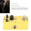 Electric Guitar Effects Pedal Single Block Mini Yellow Overdrive Modulation Effector 4