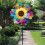 Glitzernde Windräder in Regenbogenfarben, Windspiel für Garten, Rasen und Hof, Windräder 5