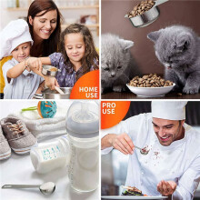 Stainless Steel Measuring Cups and Spoons Set of 42 Pieces,21 Nesting Cups and 21 Stackable Spoons Professional Portable