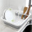 Kitchen Foldable Dish Rack Storage Water Leakage Plastic Tableware Bowl Dinnerware Drain Bowl Tray Home Drying Rack 3