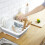 Kitchen Foldable Dish Rack Storage Water Leakage Plastic Tableware Bowl Dinnerware Drain Bowl Tray Home Drying Rack 5