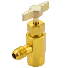 2pcs 1/4 Sae M14 Thread Adapter R-134A Automotive Air Conditioner Refrigerant Can Dispensing Bottle Tap Opener Valve