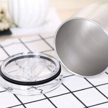 Wine Glass Stainless Steel Double Layer Goblet Color Large Capacity Tumbler Resistant Wine Cup White