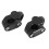 2X Universal Motorcycle Handlebar Riser for 22mm Bars Clamp for     Black 5