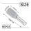 Shelf Support Peg,Support Cabinet Shelf Pins,Clear Plastic Replacement Peg Cabinet Shelf Supports Pins for Kitchen 50Pcs 7