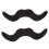120  Fausses Moustaches Auto-Adhesives/pour le Bal Costumee 5