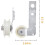4X for W10837240 Dryer Idler Pulley with Bracket,Replace Part for  Dryer 2