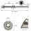 60 Pairs 1/8 Inch Cable Railing Kits 30 Degree Beveled Washer Threaded Stud Tension End Fitting Terminal for Decking 7